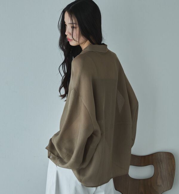 Doux archives「メッシュドルマンシャツ」|シャツ・ブラウス|