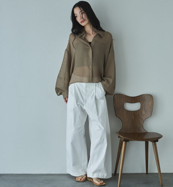 Doux archives「メッシュドルマンシャツ」|シャツ・ブラウス|