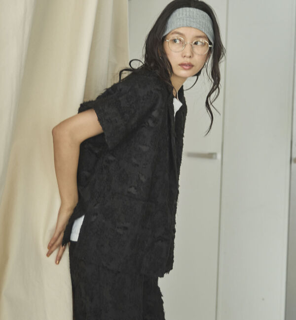 Doux archives「ボタニカルカットジャガードジャケット」|テーラードジャケット|