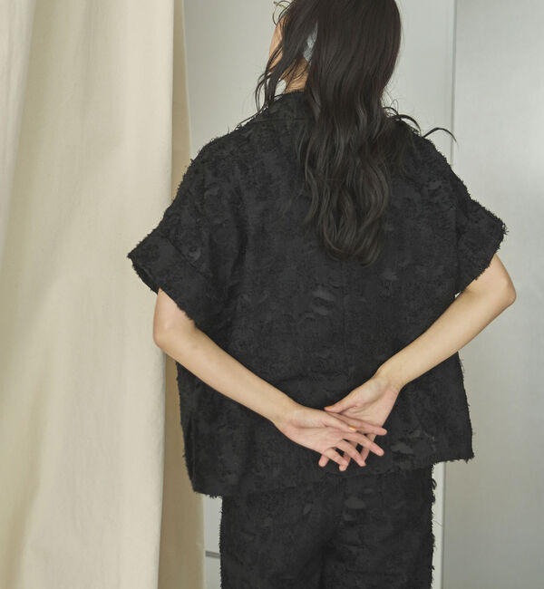 Doux archives「ボタニカルカットジャガードジャケット」|テーラードジャケット|