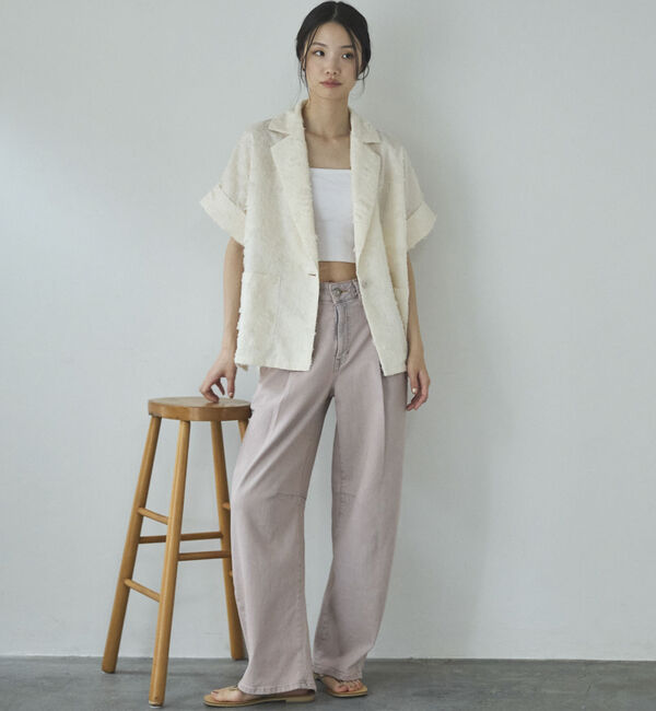 Doux archives「ボタニカルカットジャガードジャケット」|テーラードジャケット|