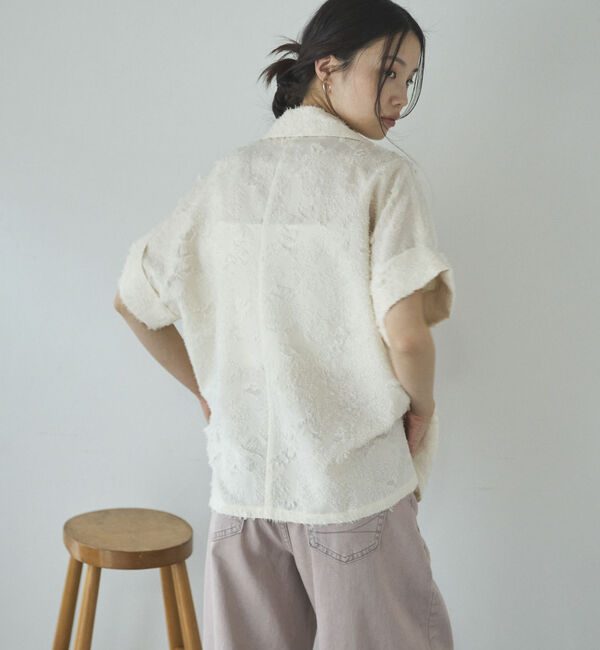 Doux archives「ボタニカルカットジャガードジャケット」|テーラードジャケット|