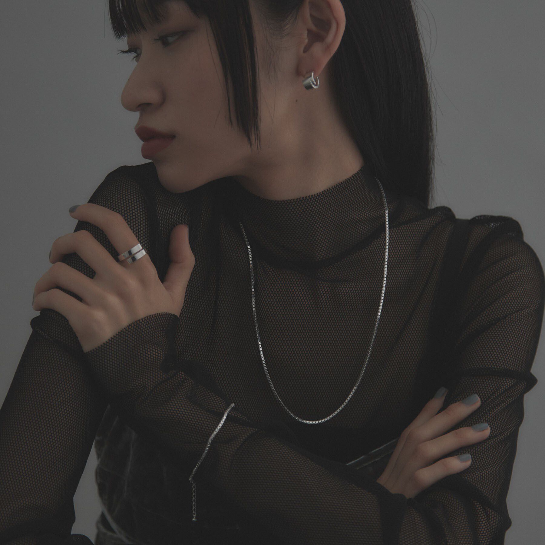 COCOSHNIK ONKITSCH「シルバー デザインチェーン ベネチアンブレスレットM」|ブレスレット・バングル|