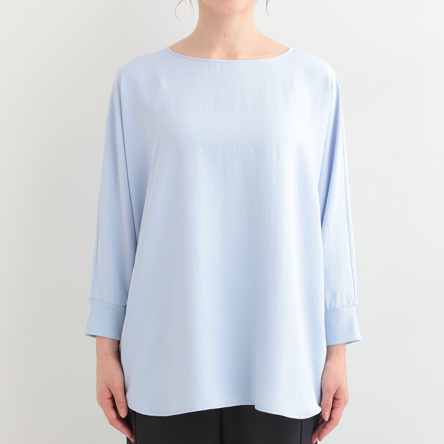 SHOO･LA･RUE「【着丈選べる/体型カバー/洗濯機可】さらさらとろん ドルマンブラウス」|シャツ・ブラウス|