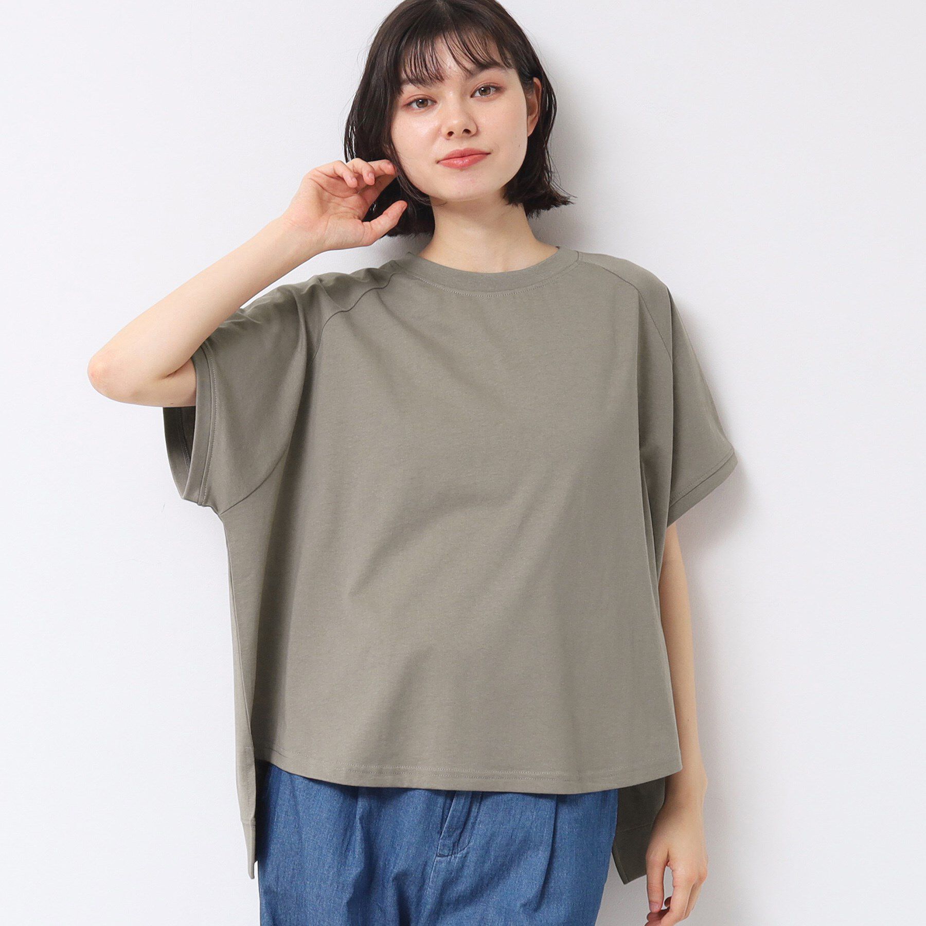 Dessin「【洗える】ワイドラグランスリーブカットソー（XS～L）」|Tシャツ・カットソー|