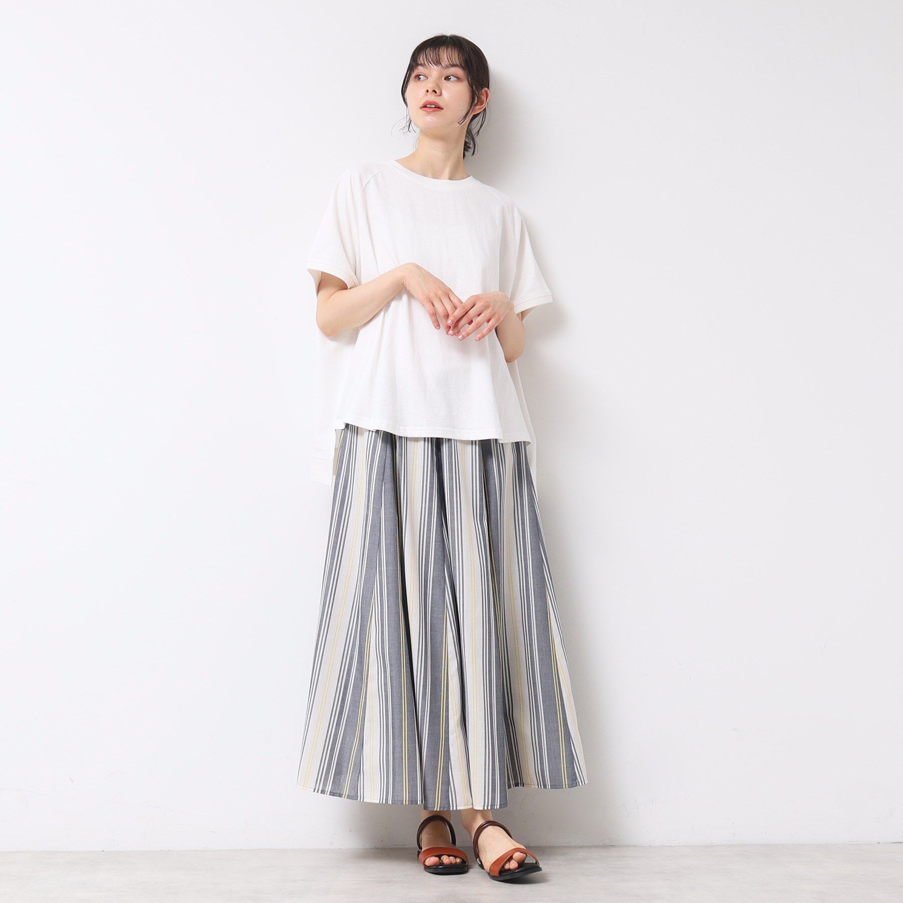 Dessin「【洗える】ワイドラグランスリーブカットソー（XS～L）」|Tシャツ・カットソー|