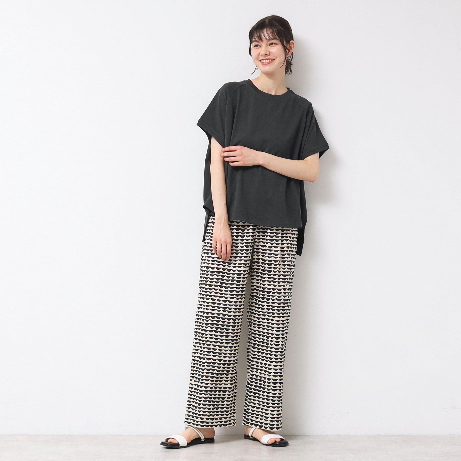 Dessin「【洗える】ワイドラグランスリーブカットソー（XS～L）」|Tシャツ・カットソー|