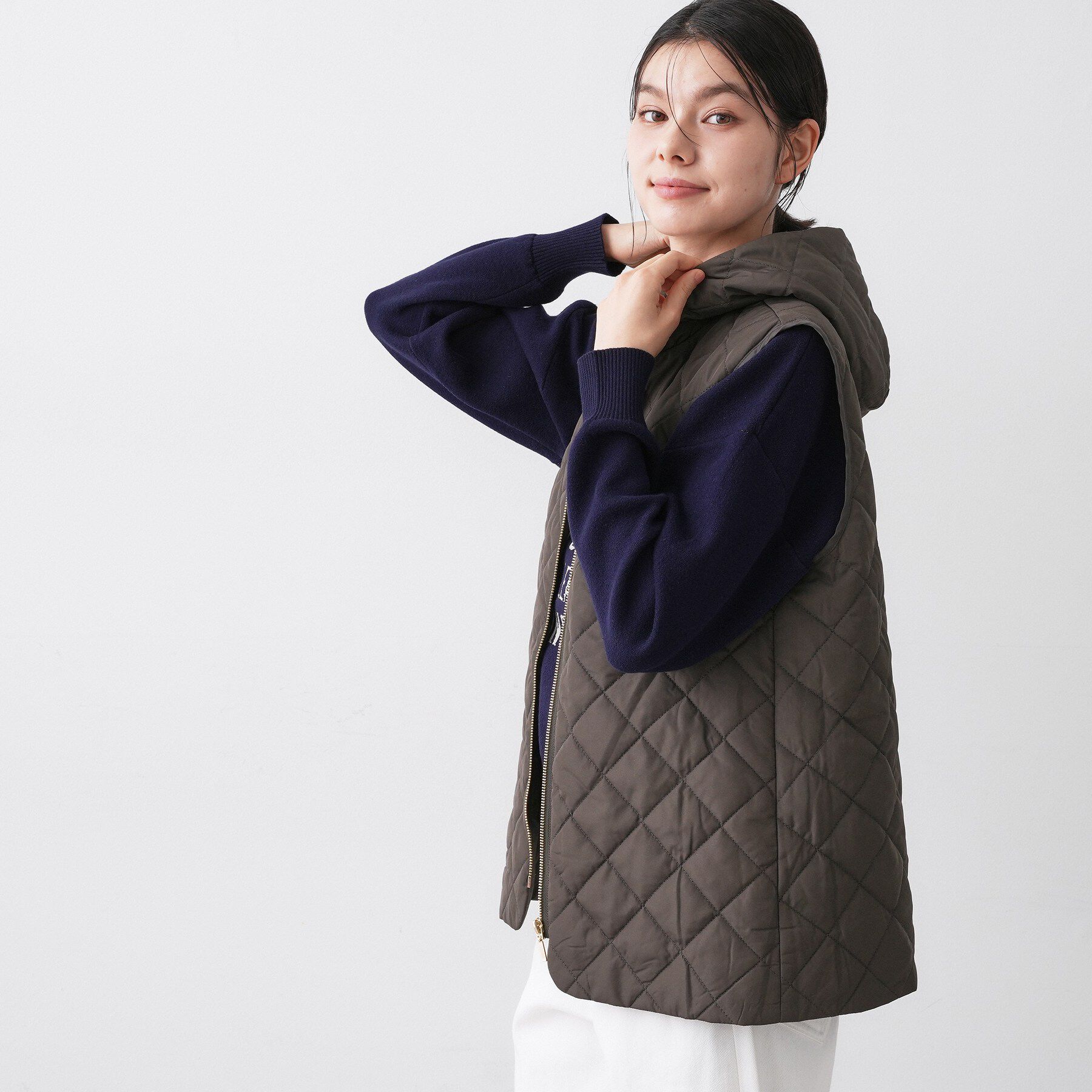 Dessin「【4WAY/洗える】ベスト付き中綿キルトコート」|その他|