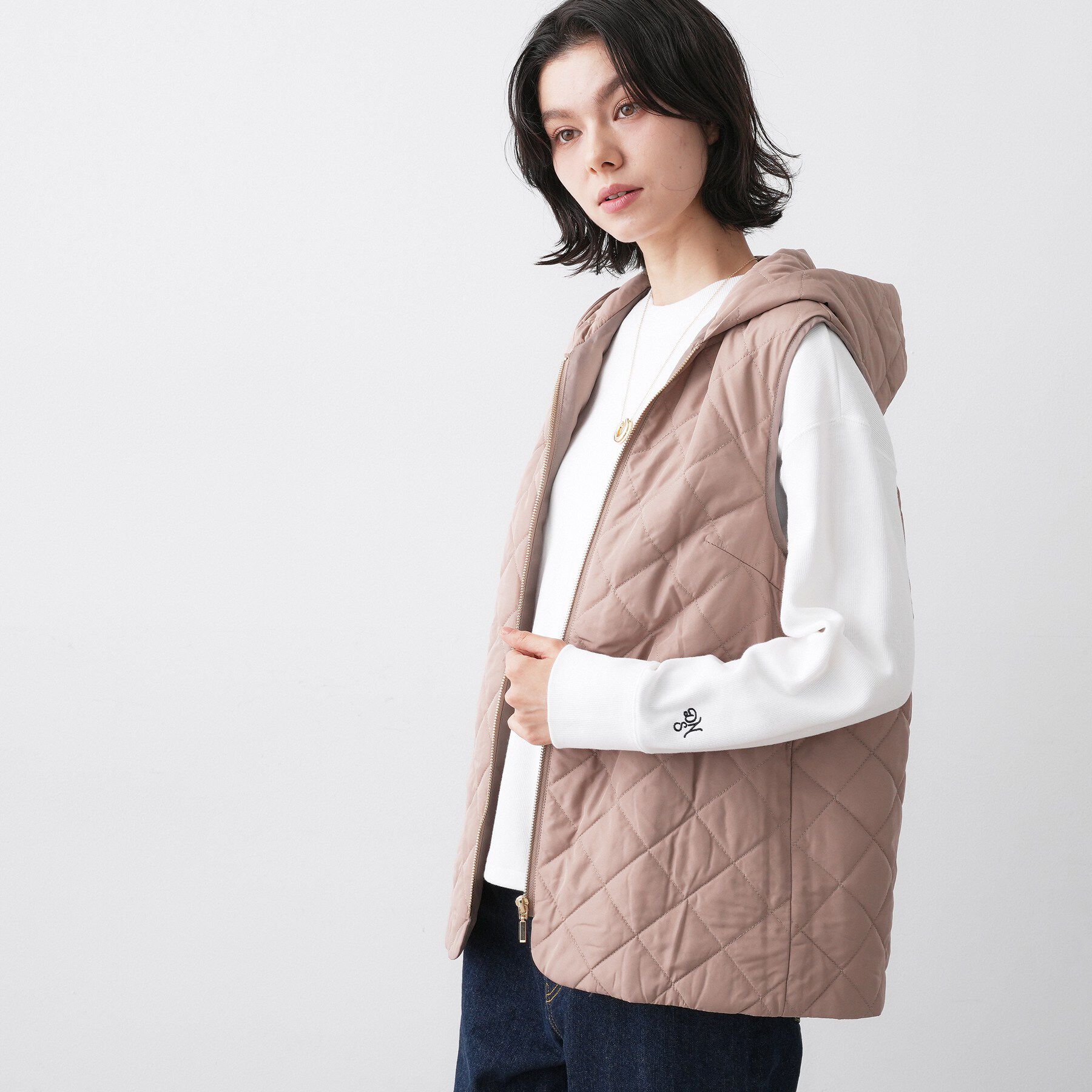 Dessin「【4WAY/洗える】ベスト付き中綿キルトコート」|その他|