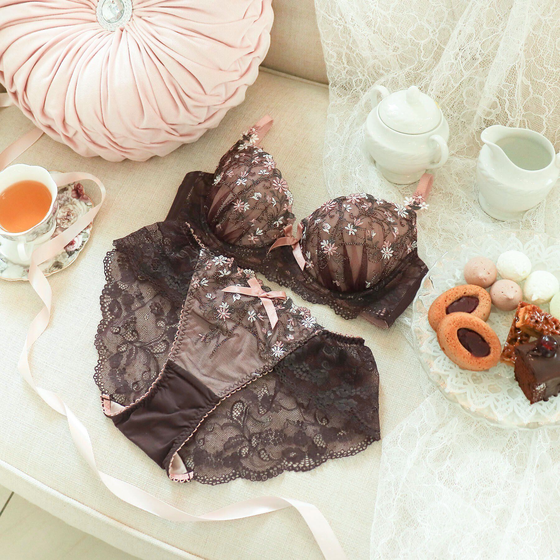 Risa Magli「ティナ ブラジャー（B-D）＜スウィートリッチ＞」|インナー|