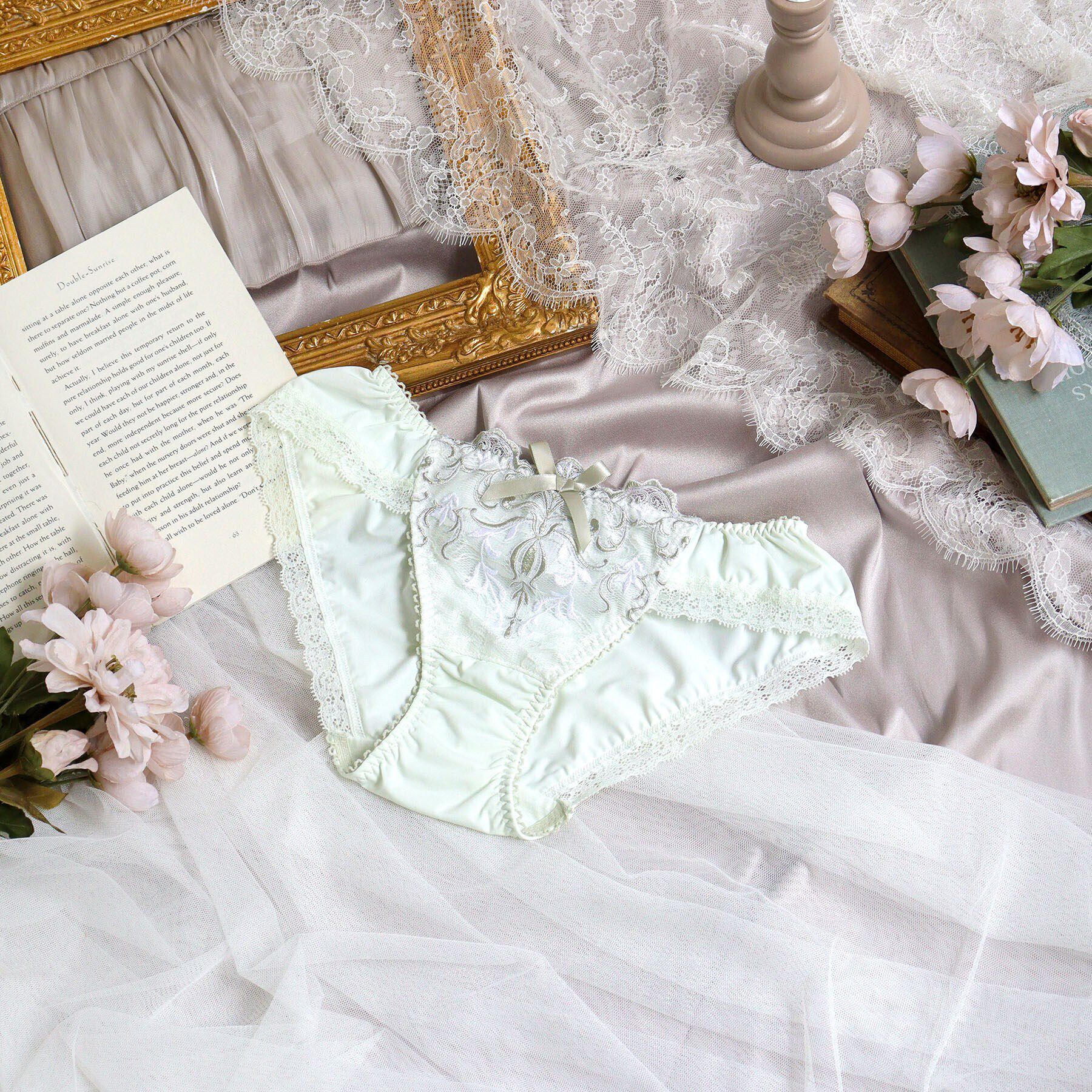 Risa Magli「ジュア ノーマルショーツ」|インナー|グリーン(022)