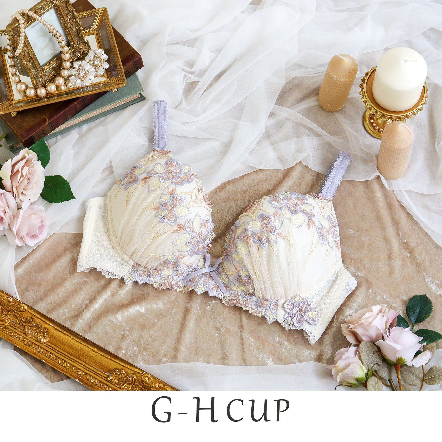 Risa Magli「アデリーノ ブラジャー （G-H） ＜V Make Type＞」|インナー|パープル(083)