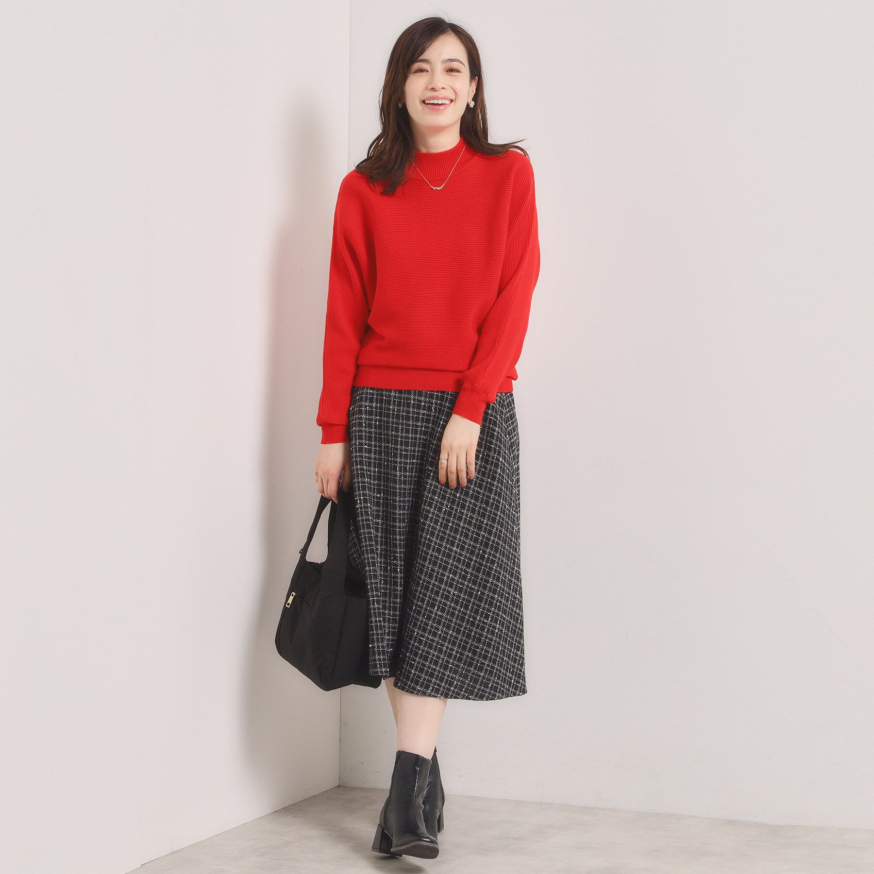 ITS&rsquo;DEMO「【手洗い可】リブドルマンハイネックニット」|ニット・セーター|