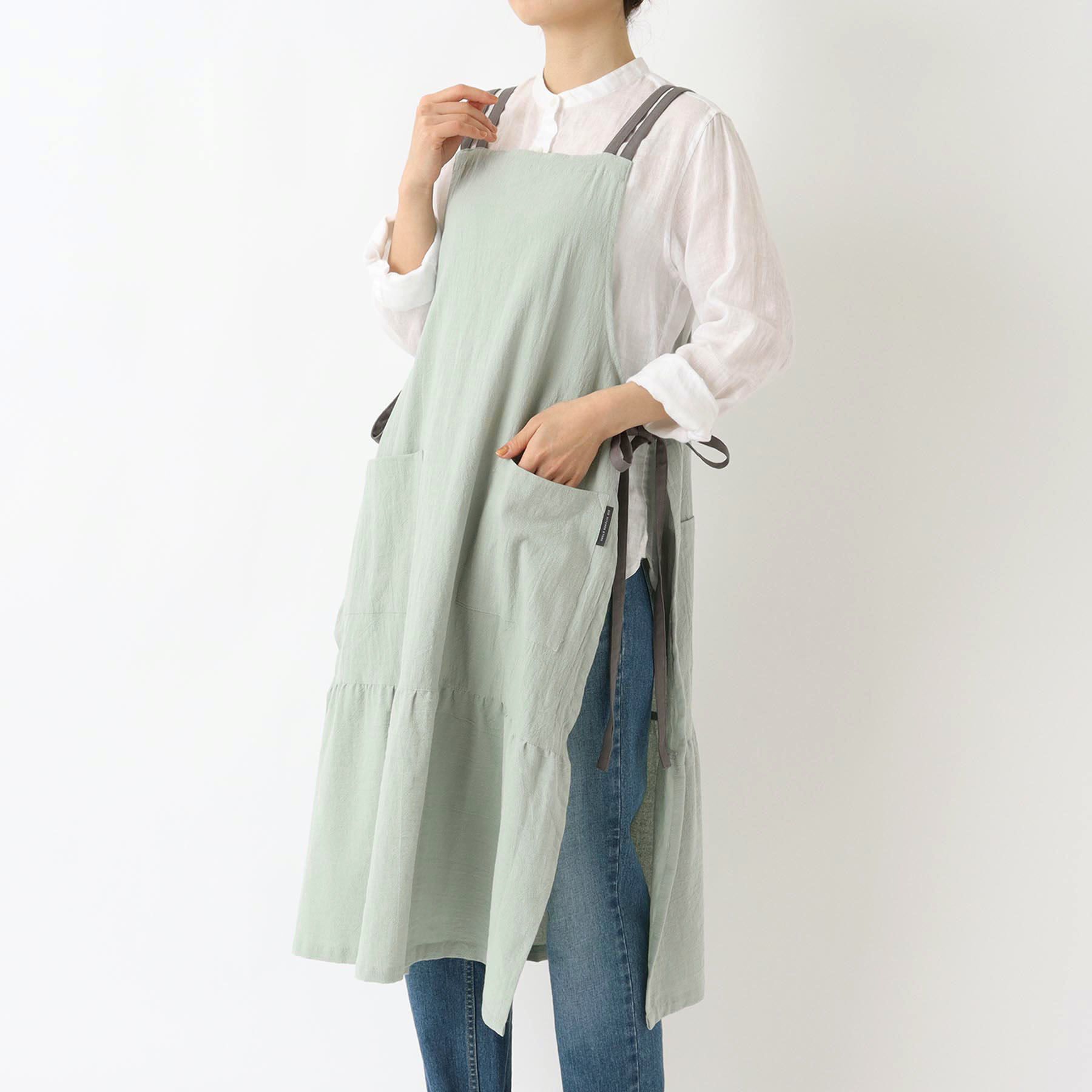 212 KITCHEN STORE「3Wayギャザーエプロン GR ＜212Kオリジナル ＞」|食器・キッチングッズ|その他