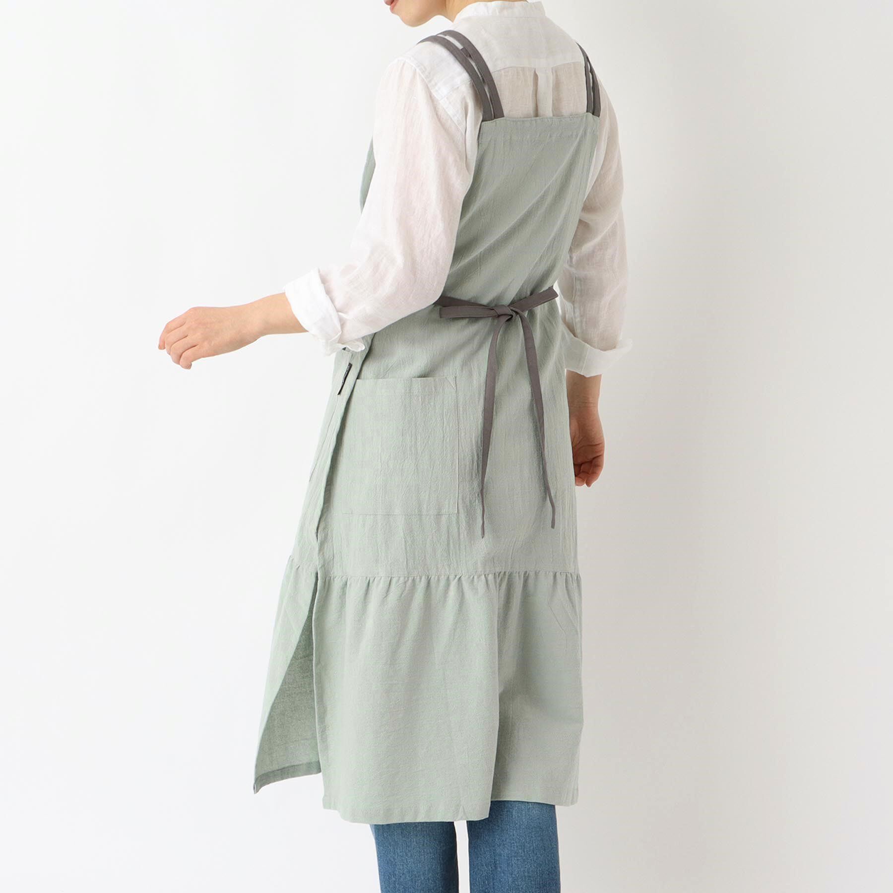 212 KITCHEN STORE「3Wayギャザーエプロン GR ＜212Kオリジナル ＞」|食器・キッチングッズ|