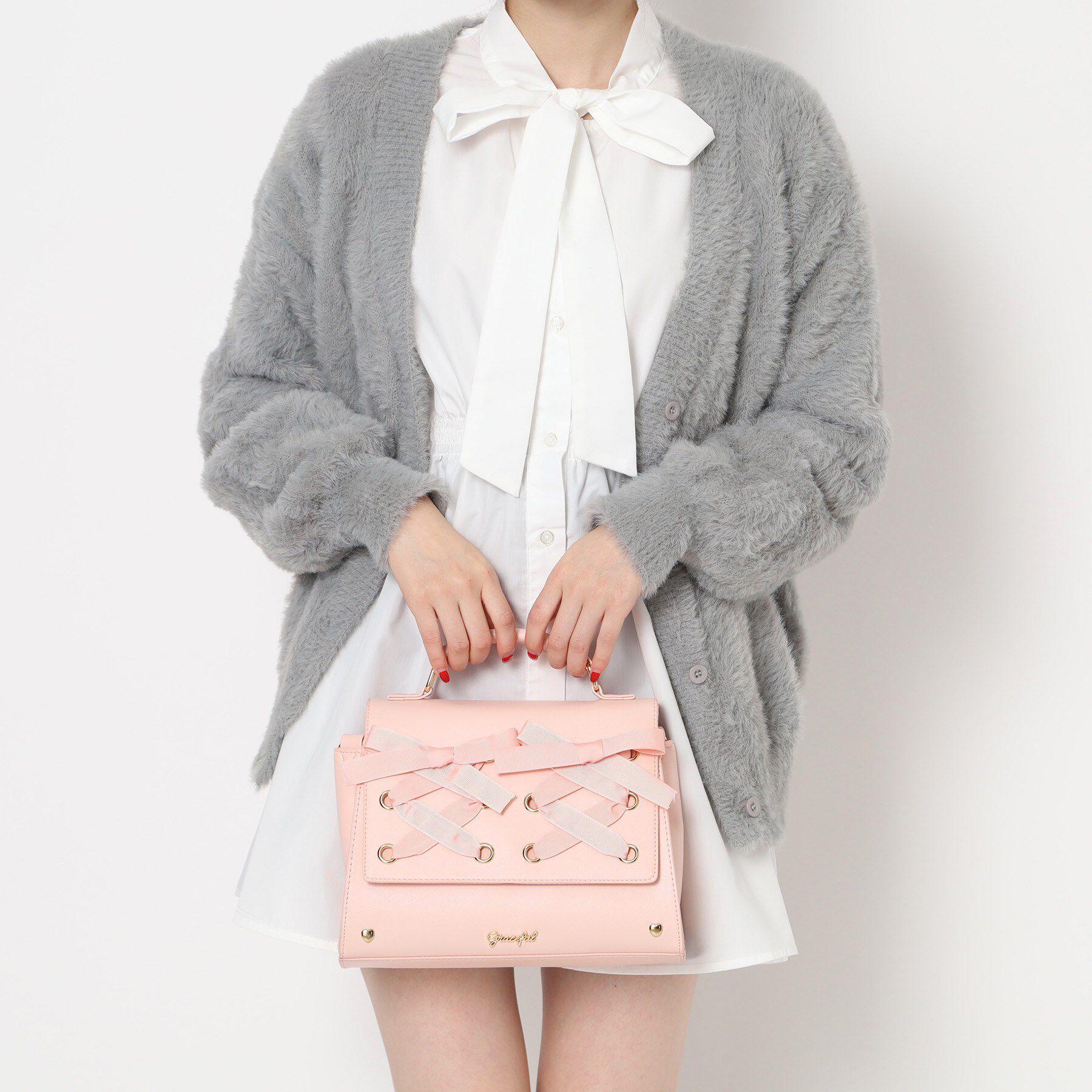 Ober Tashe「あみあげリボン3WAYサッチェルリュック」|リュック|