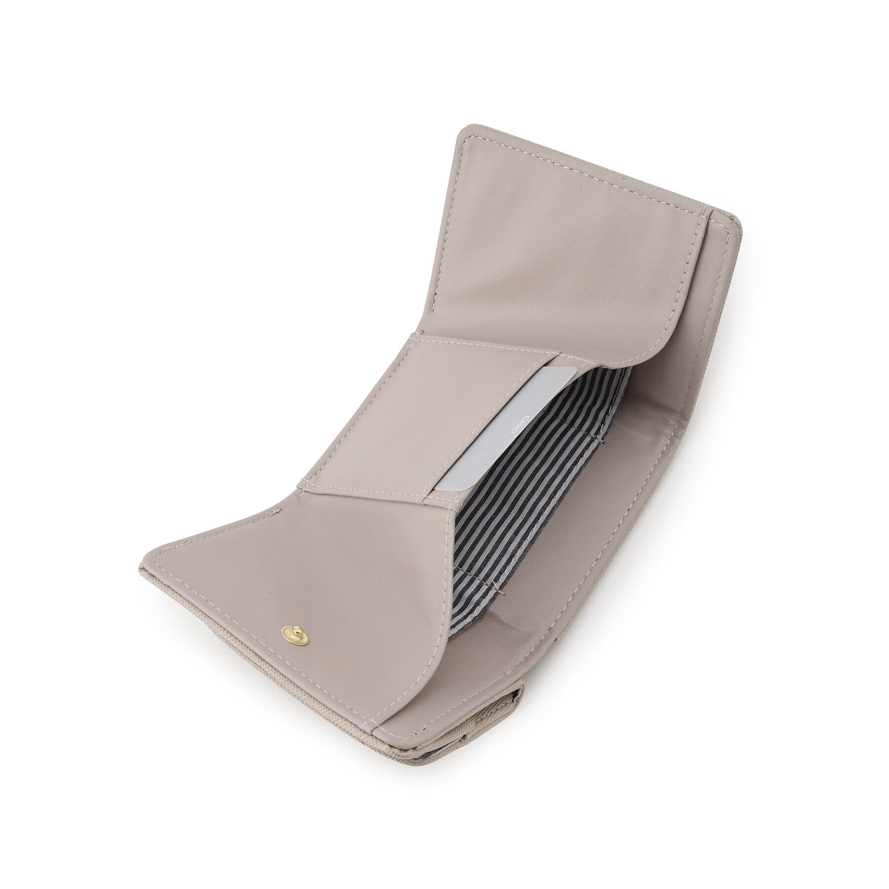 Ober Tashe「角シボ合皮コンパクトミニ財布 折財布 ミニサイズ」|財布|