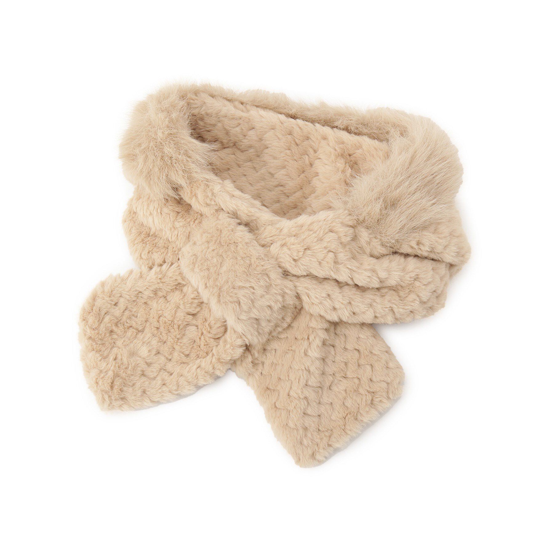 Ober Tashe「ネコミミファー2WAYティペット」|ストール|