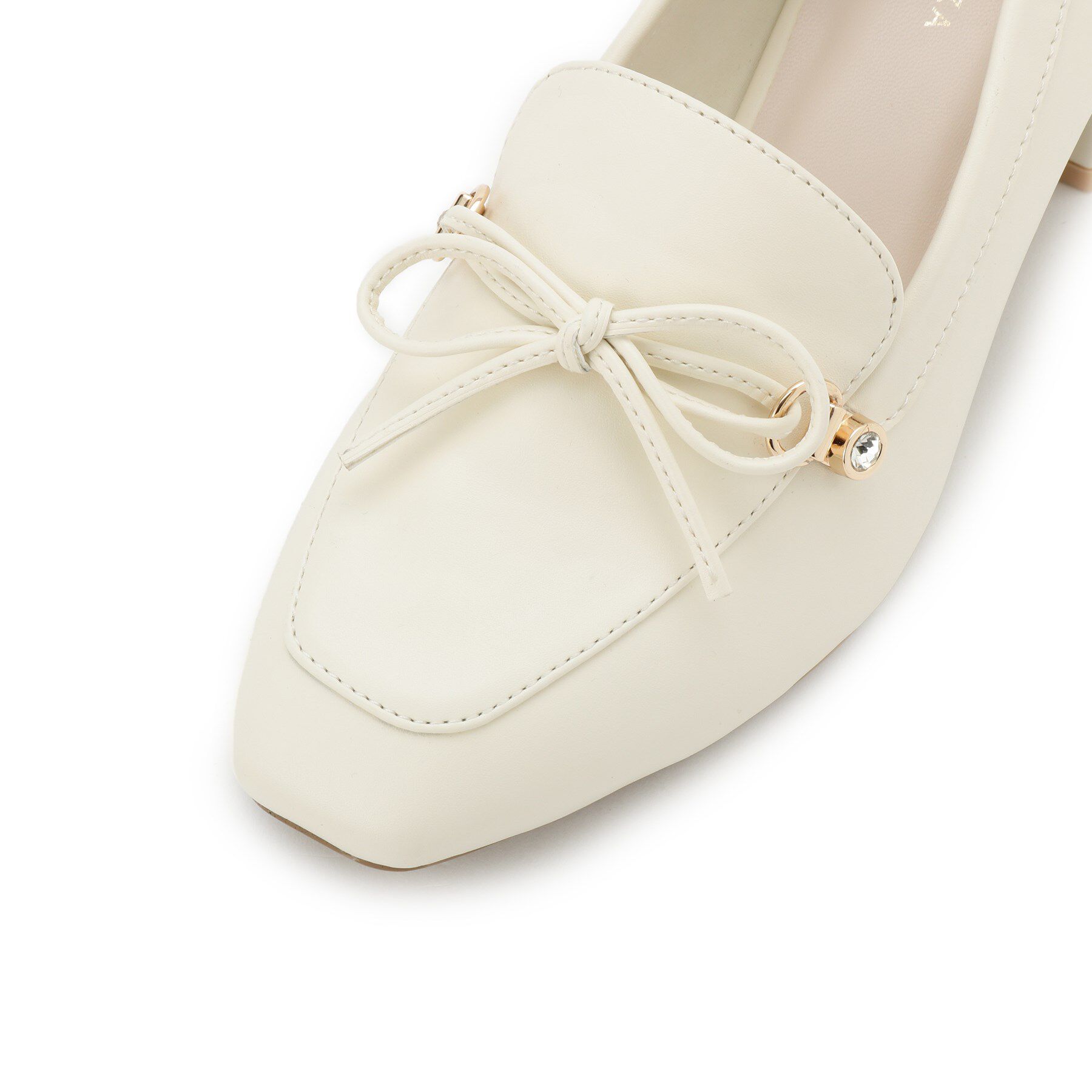 ESPERANZA「ビジュー付リボンローファー」|パンプス|