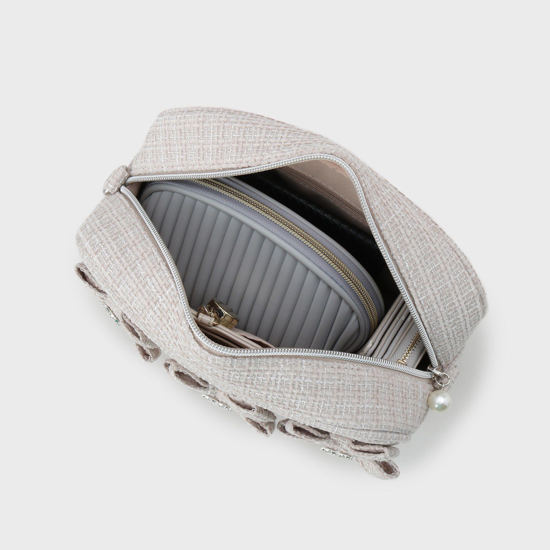 Ober Tashe「ツイードリボンショルダーバッグ」|ショルダー・メッセンジャー|