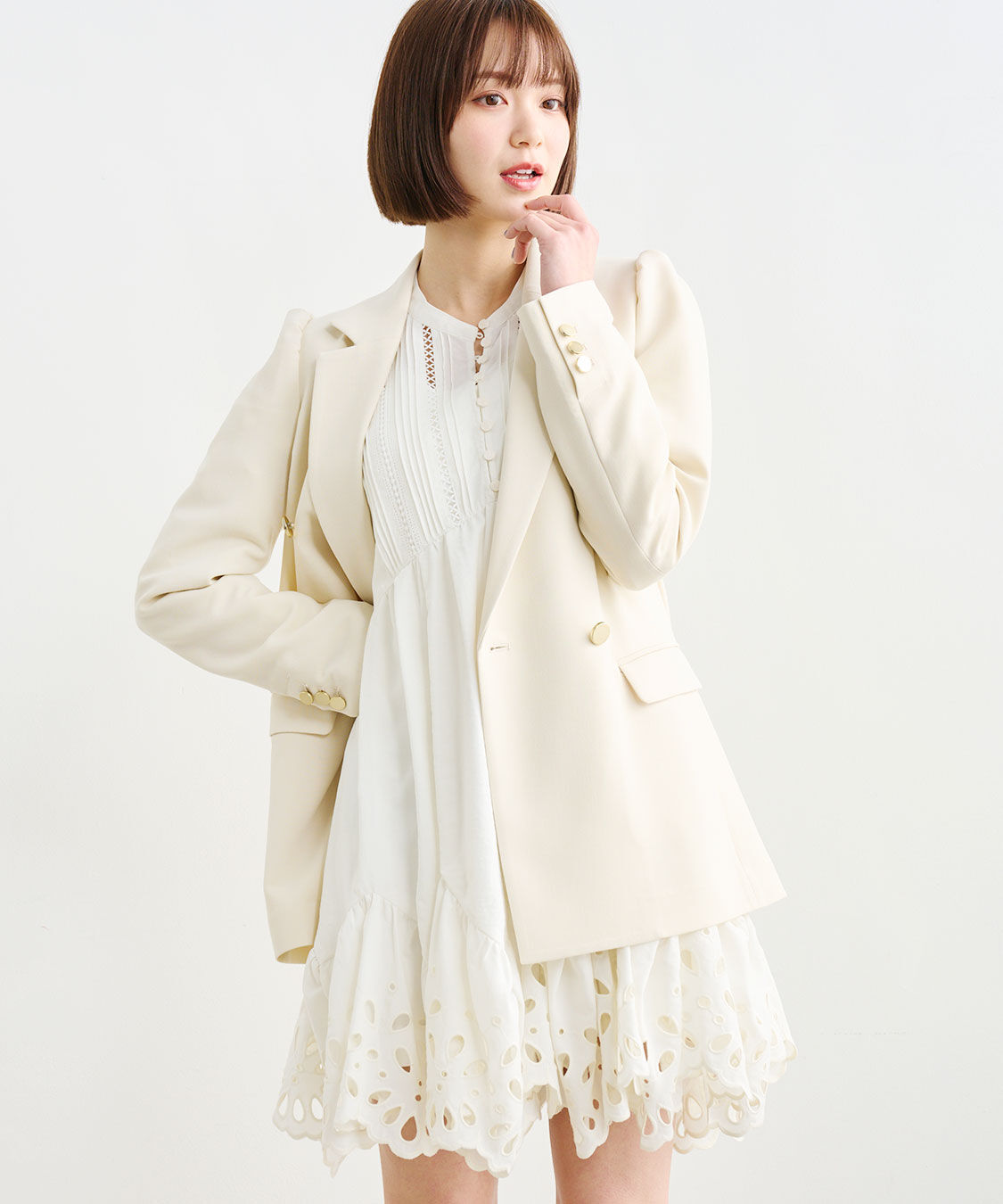 COCO DEAL「エンブロイダリーミニワンピース」|ワンピース|