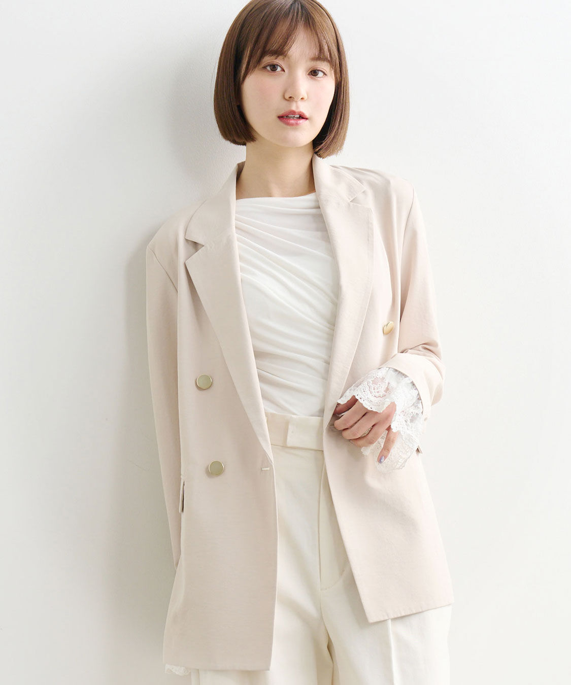 COCO DEAL「レイヤードスリーブジャケット」|テーラードジャケット|