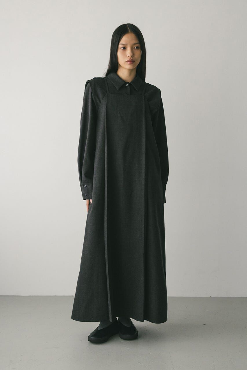 STYLEMIXER「2ピースシャツレイヤードワンピース」|ワンピース|GRY