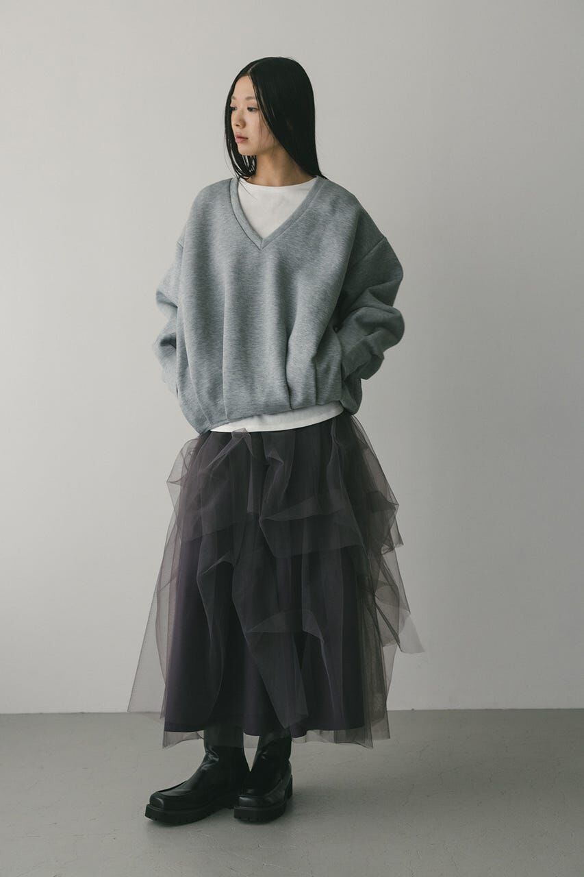 STYLEMIXER「ランダムティアードチュールスカート」|スカート|