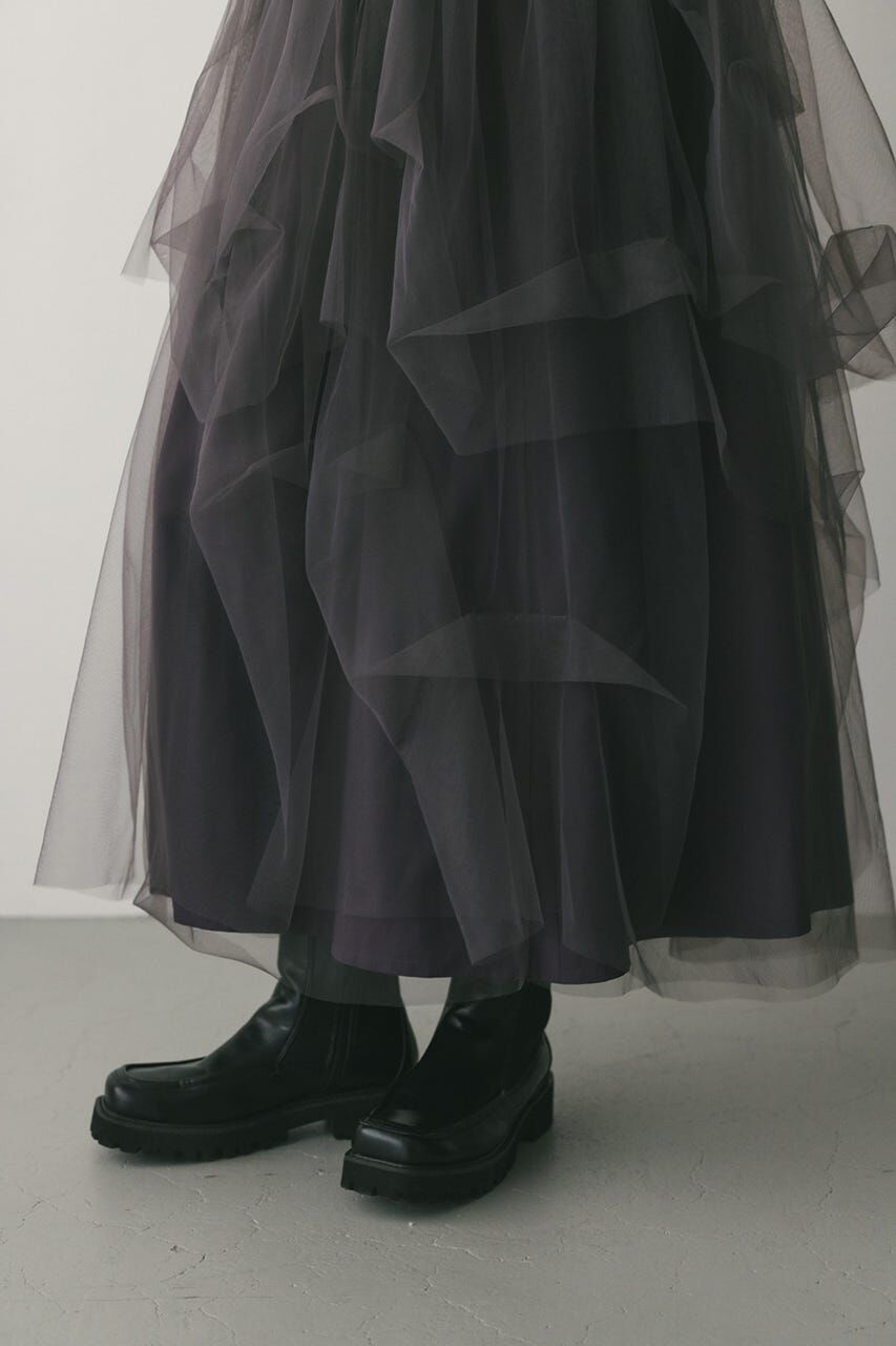 STYLEMIXER「ランダムティアードチュールスカート」|スカート|