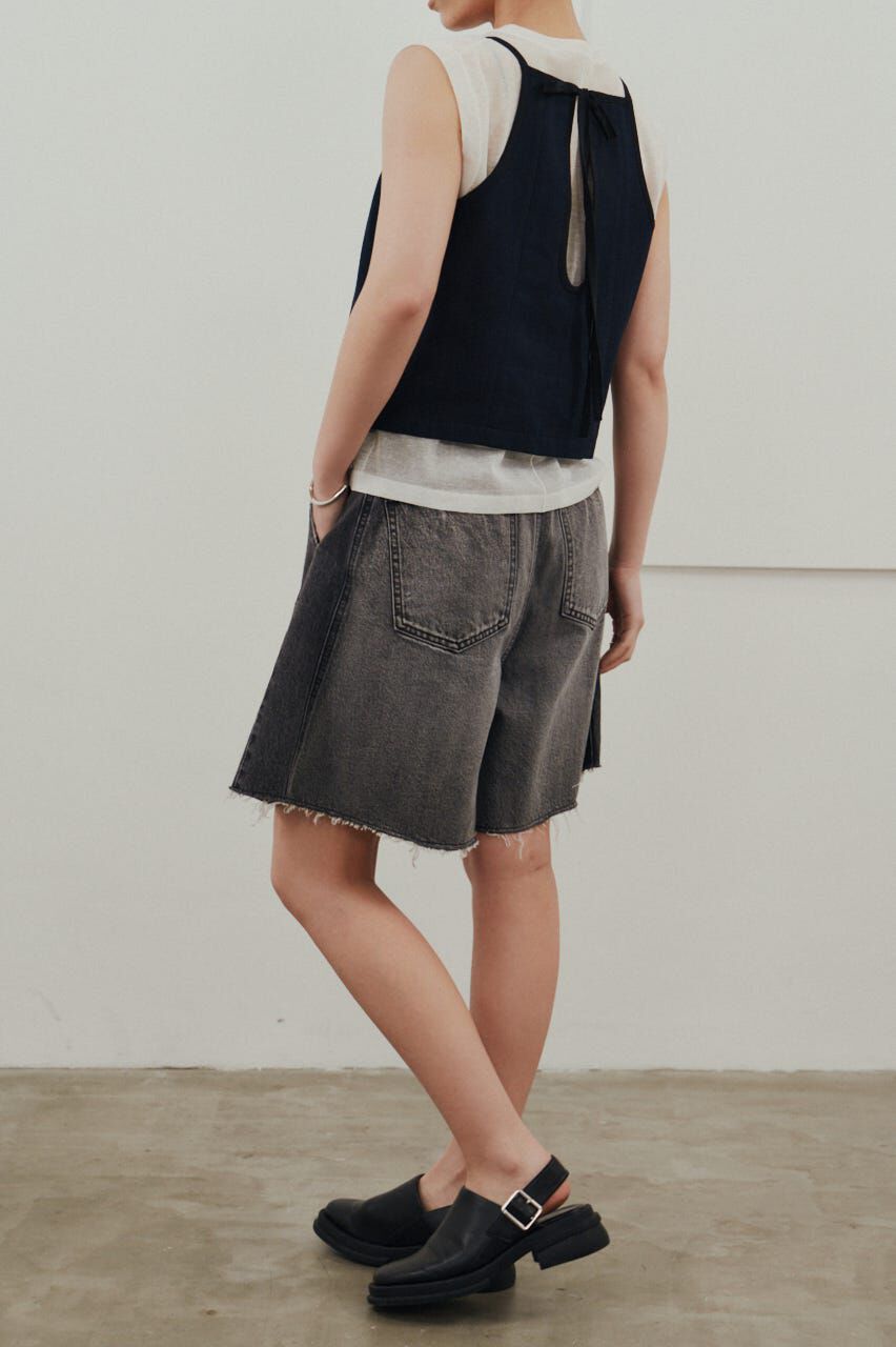 STYLEMIXER「カットオフハーフデニム」|デニム|