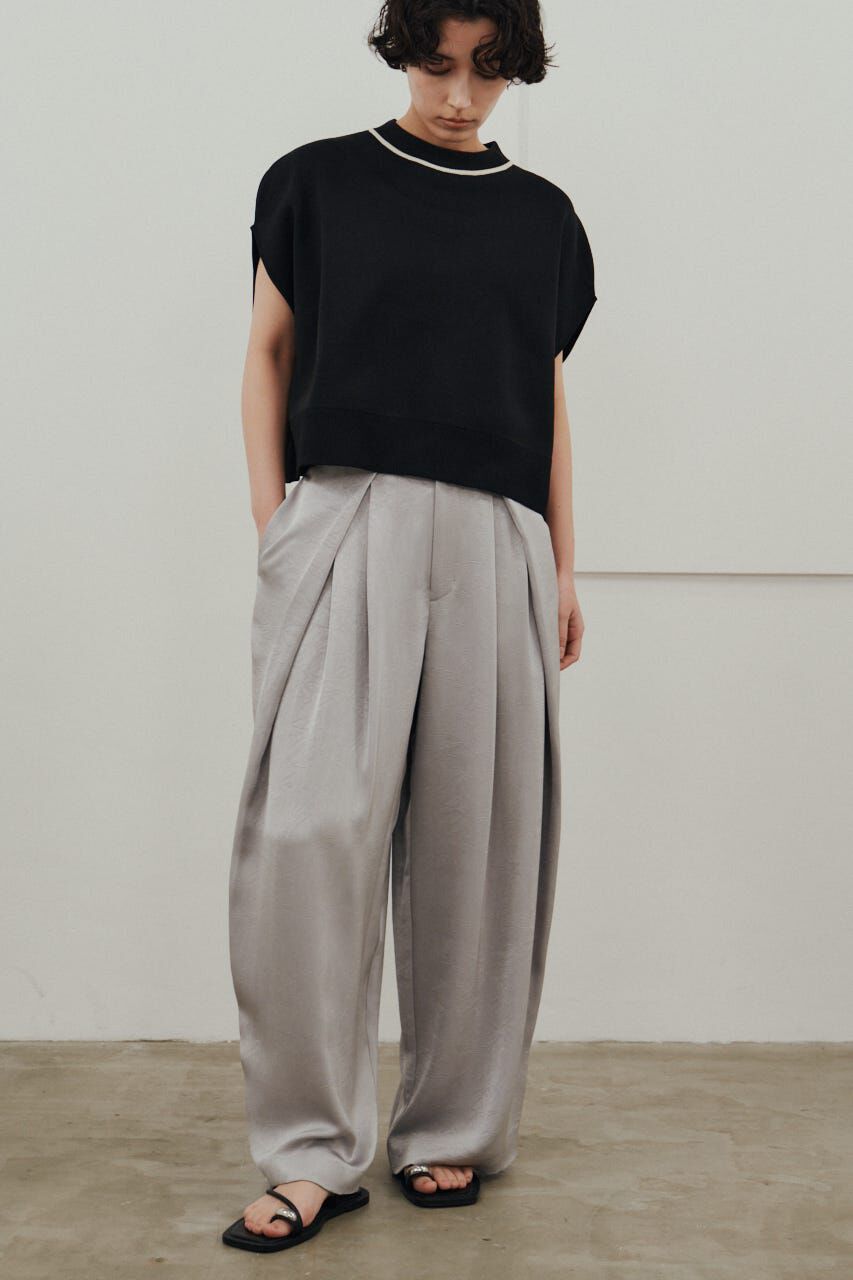 STYLEMIXER「サテンラップワイドパンツ」|その他|GRY