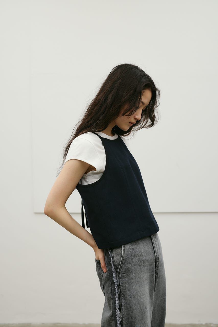 STYLEMIXER「セットアップバイカラーキャミ」|キャミソール|NVY