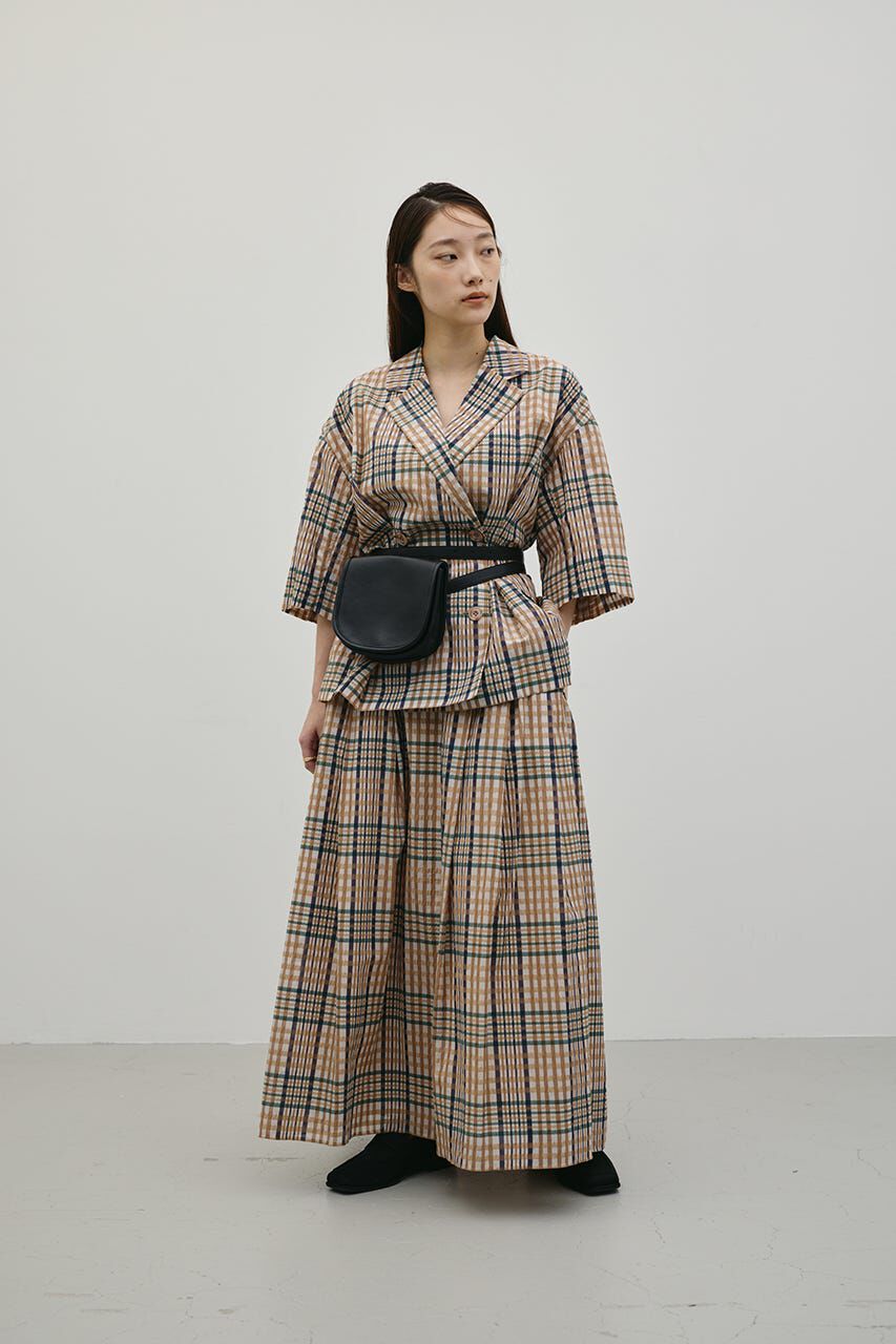 STYLEMIXER「シアーチェックスカート」|スカート|