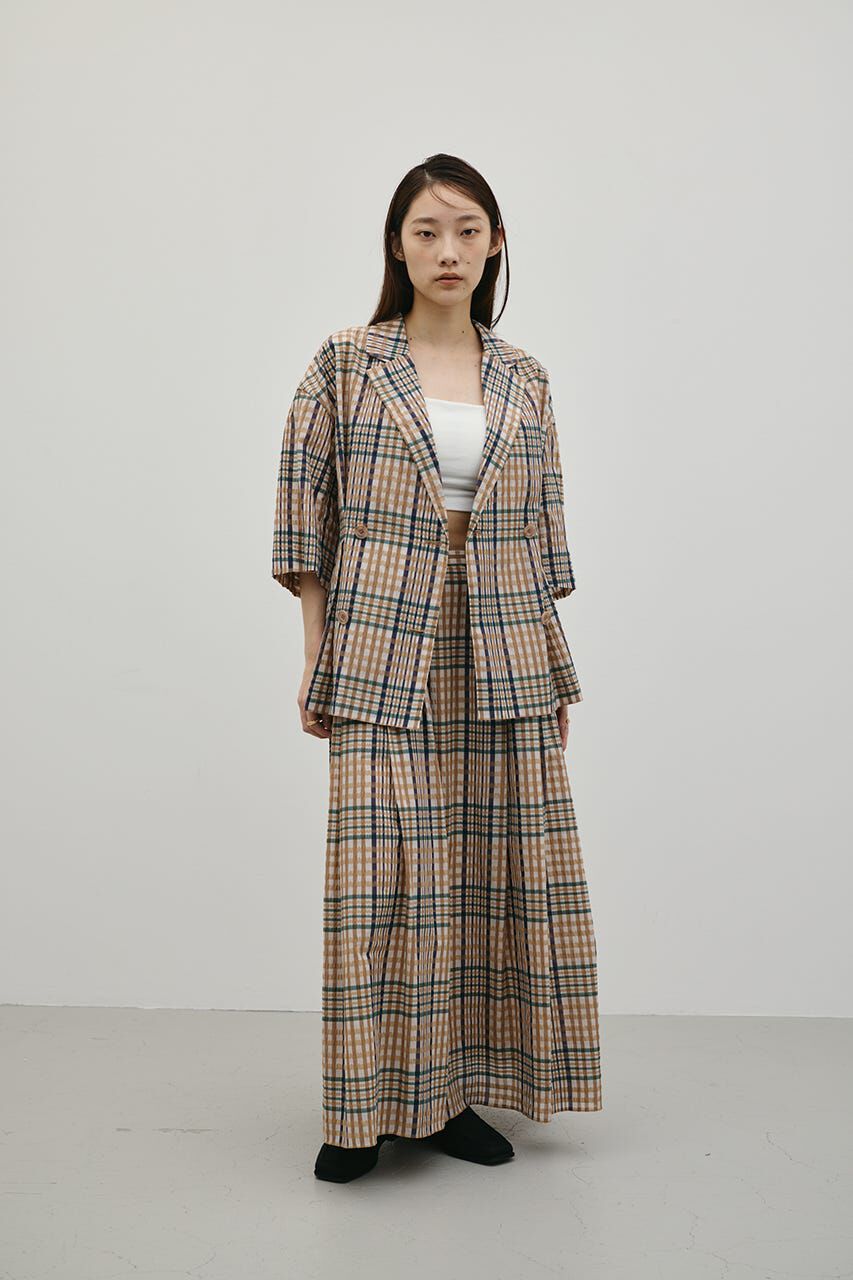 STYLEMIXER「シアーチェックスカート」|スカート|