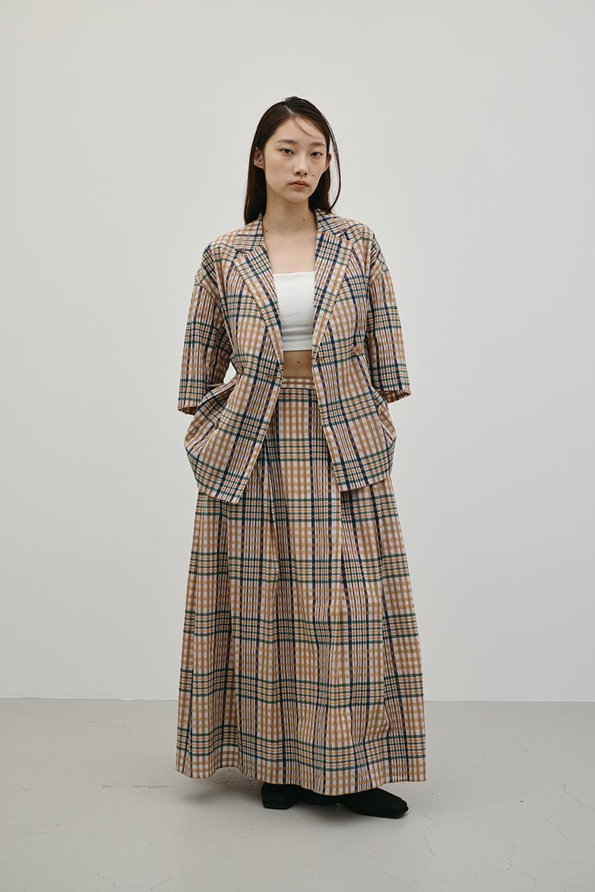 STYLEMIXER「シアーチェックスカート」|スカート|