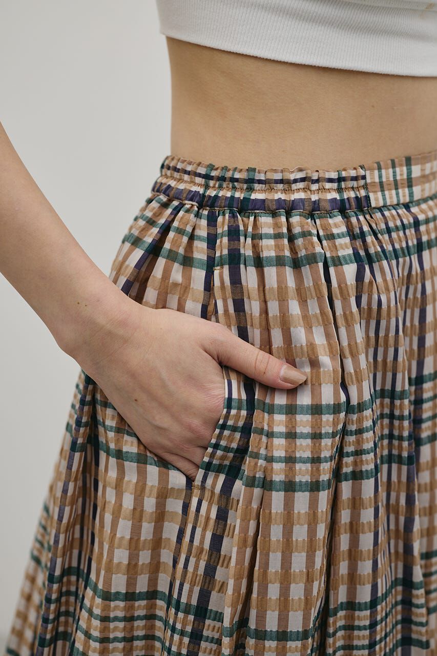 STYLEMIXER「シアーチェックスカート」|スカート|