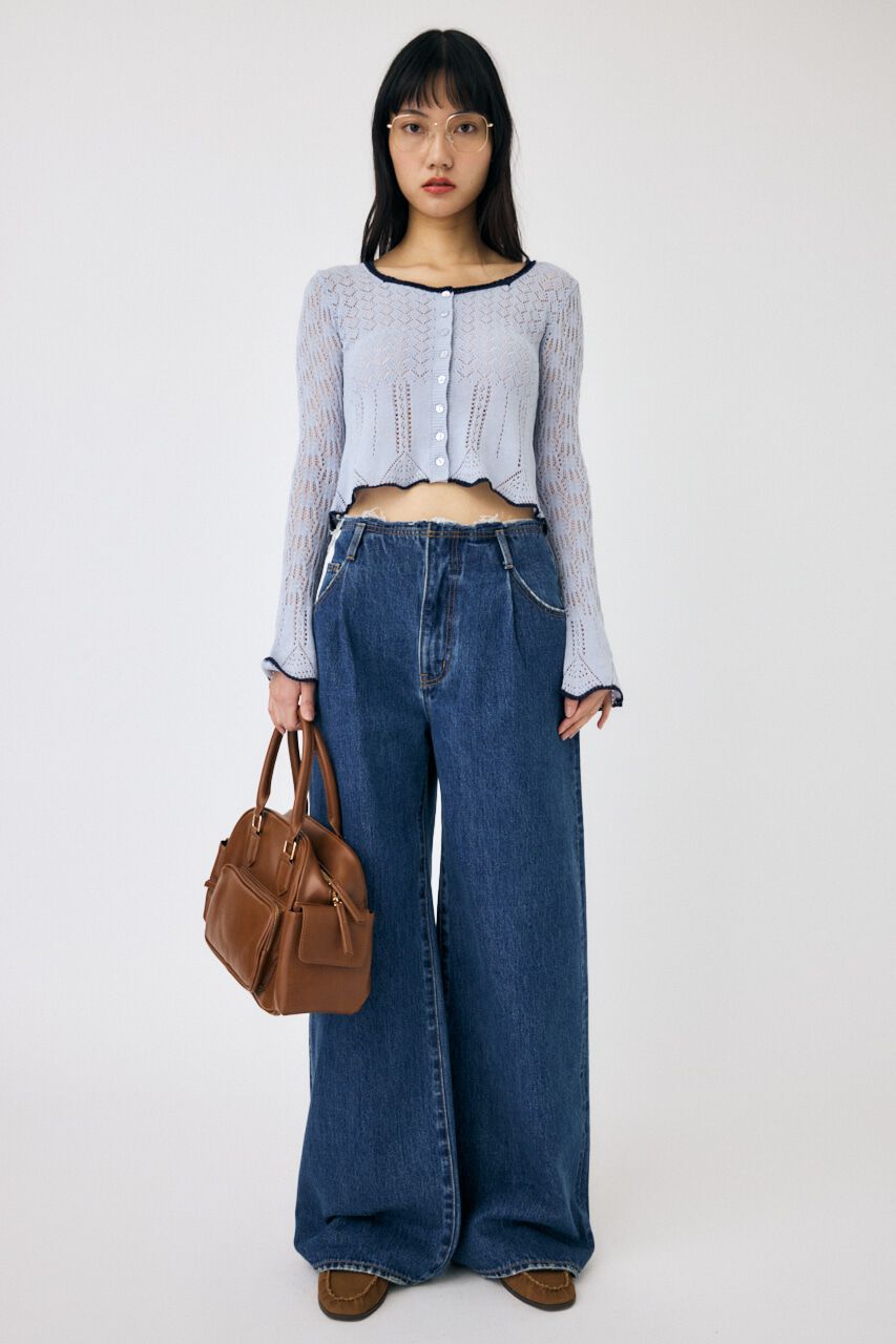 MOUSSY「BELT OFF ストレートデニム」|デニム|