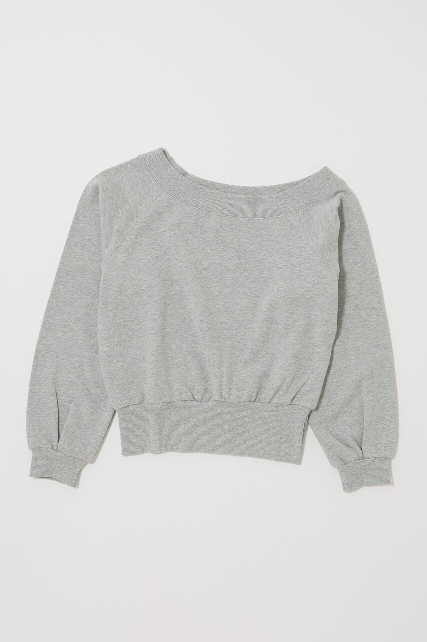 MOUSSY「SIDE SLIT OFF SHOULDER スウェット」|パーカー|