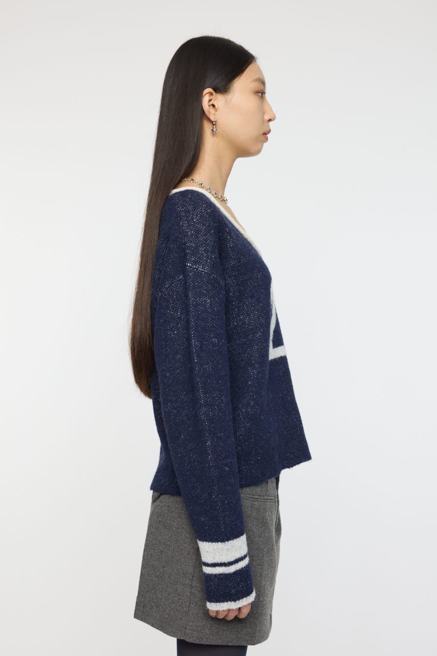 MOUSSY「SHAGGY NUMBERING セーター」|ニット・セーター|