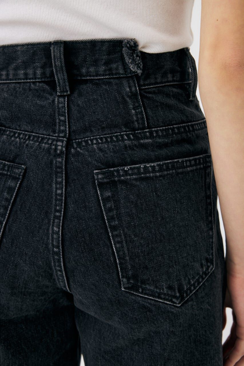 MOUSSY「CROSS WAIST HALF パンツ」|デニム|