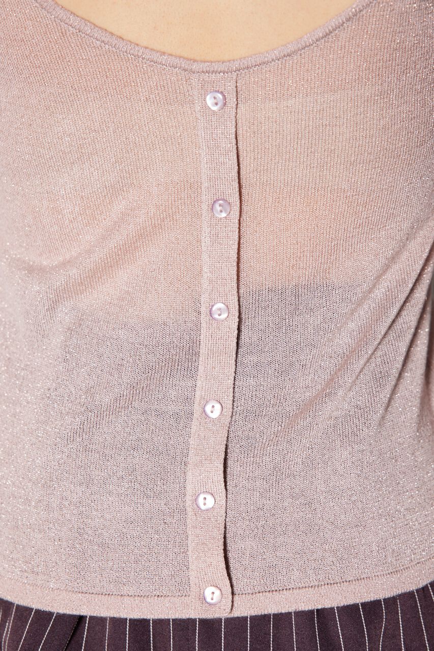 rienda「バックオープンボタンニットトップス」|ニット・セーター|