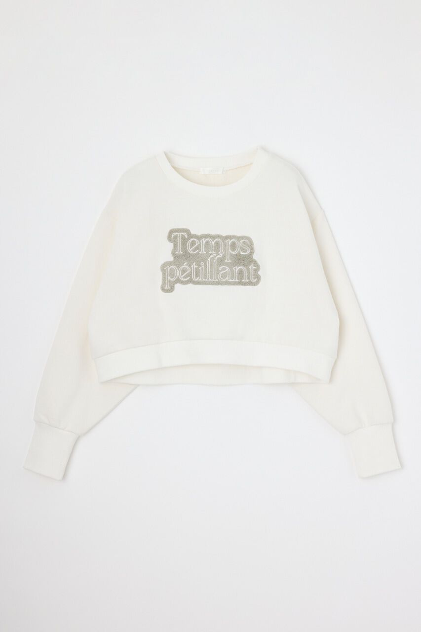 rienda「サガラ刺繍スウェットトップス」|Tシャツ・カットソー|