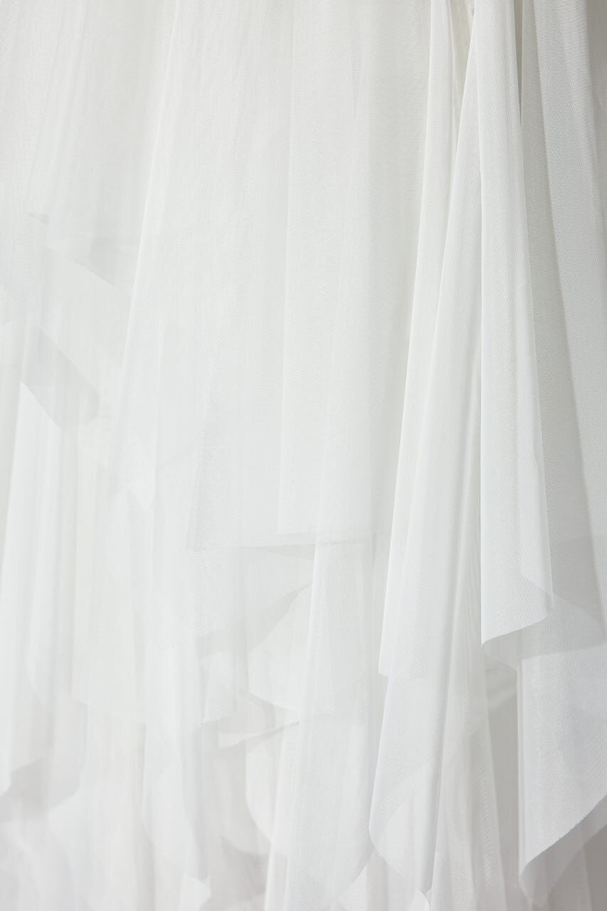 rienda「ニュアンスランダムチュールジャストウエストスカート」|スカート|