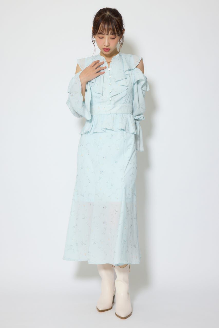 rienda「マーメイドフラワーワンピース」|ワンピース|