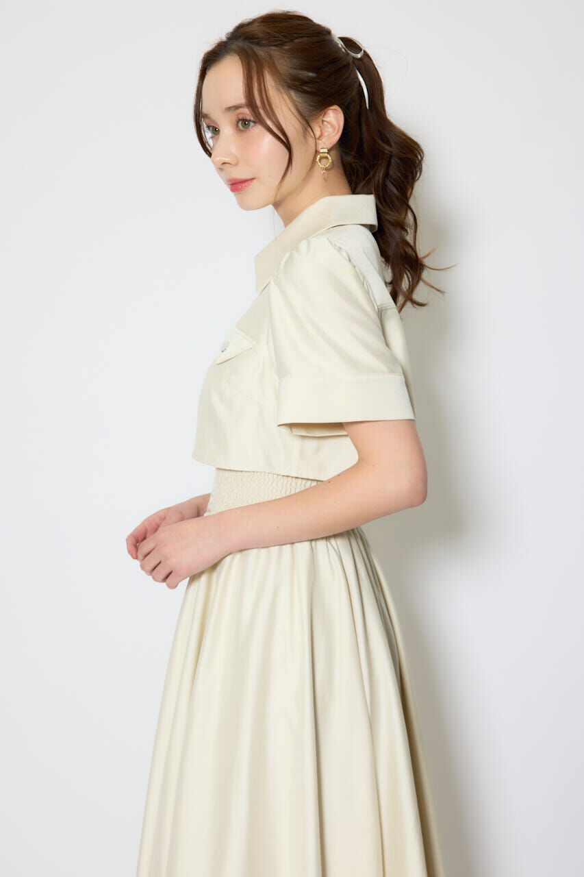 rienda「バストディティールフレアワンピース」|ワンピース|