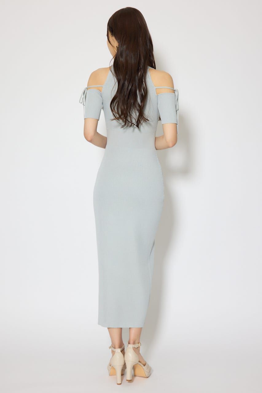 rienda「リボン付きアメスリニットワンピース」|ワンピース|