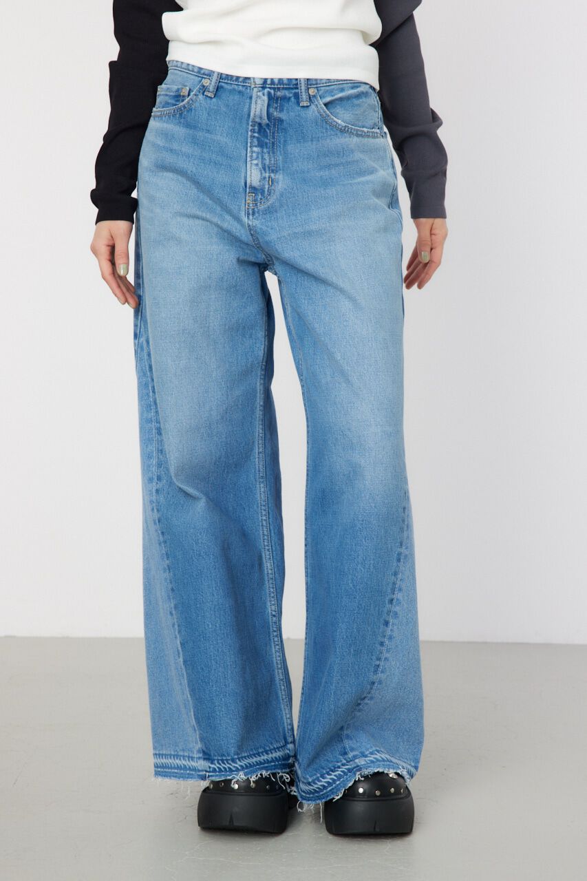 RODEO CROWNS「フレア バギーパンツ」|デニム|