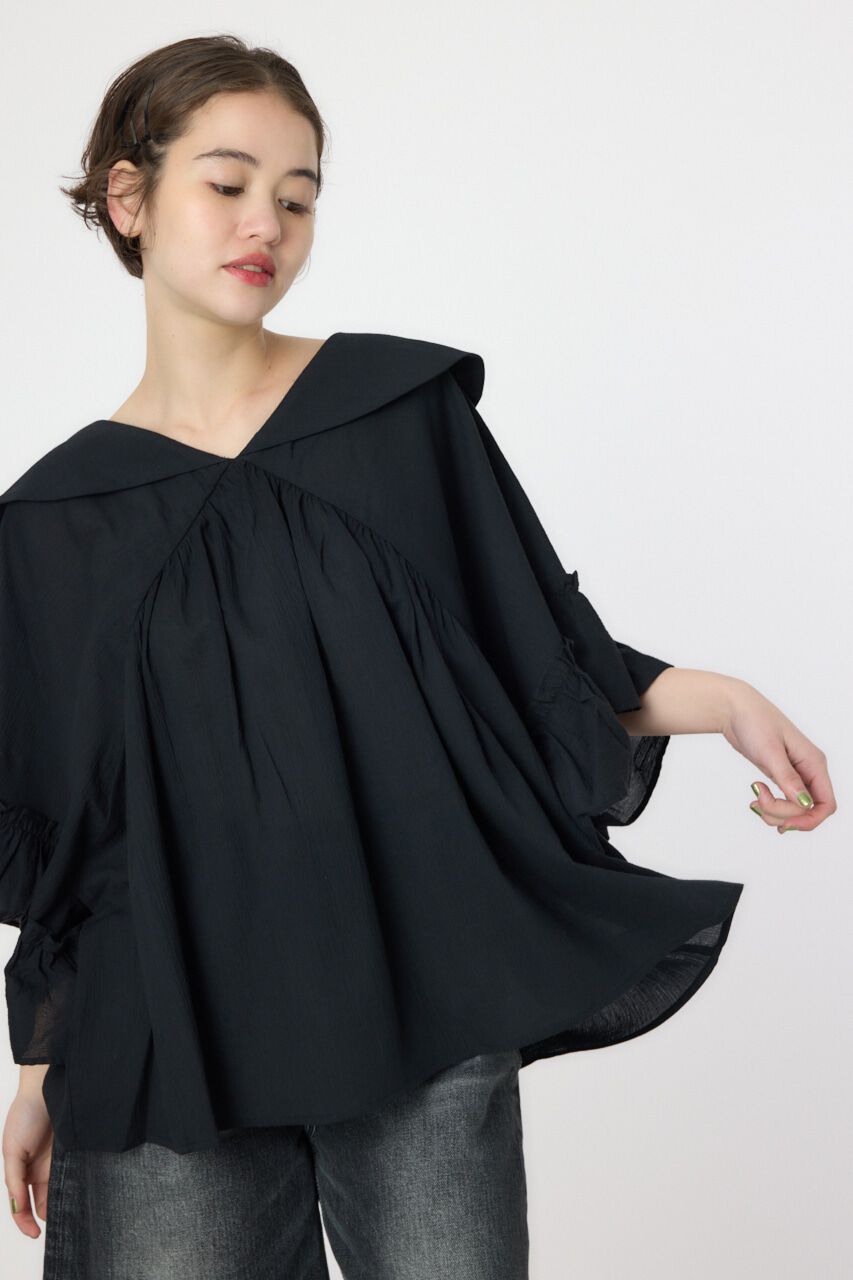 RODEO CROWNS「ボリュームフリルチュニック」|シャツ・ブラウス|