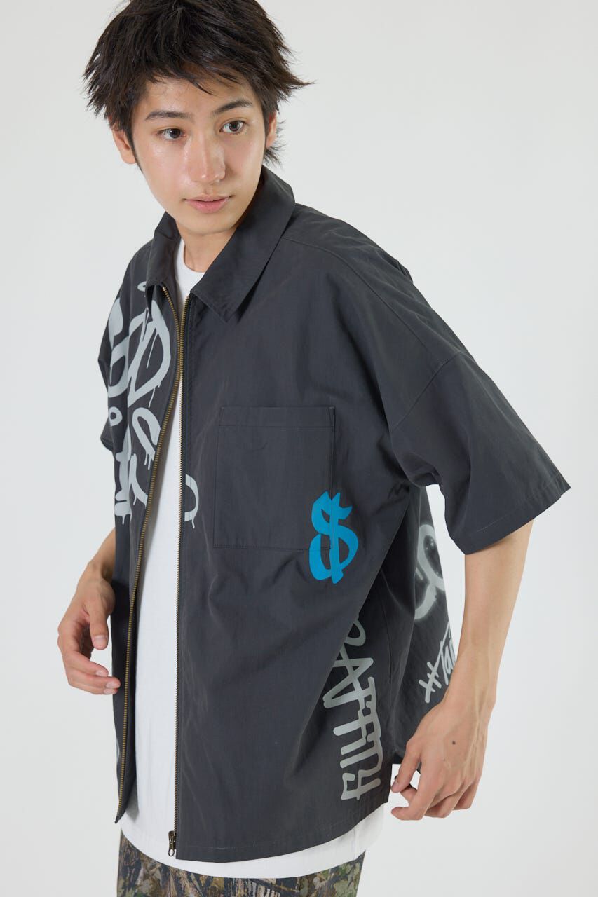 RODEO CROWNS「グラフィティーZIPシャツ」|シャツ・ブラウス|