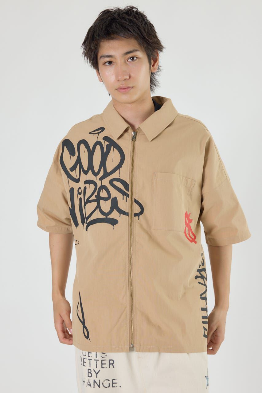 RODEO CROWNS「グラフィティーZIPシャツ」|シャツ・ブラウス|